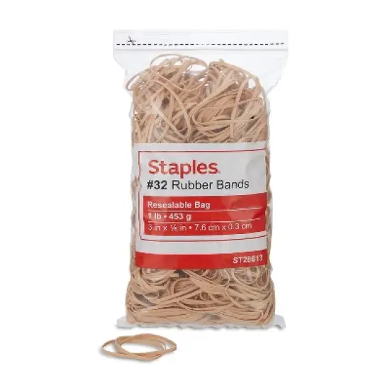 Staples Economy Rubber Bands Size #32 1 lb. 808618 image {3}