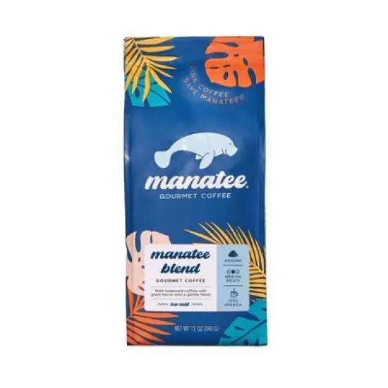 Manatee Gourmet Coffee Manatee Blend Medium Roast Ground Coffee - 12oz image {8}