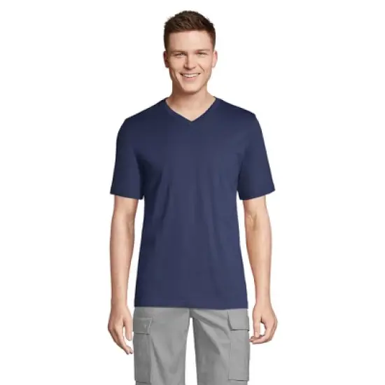 Lands' End Men's Super-T Short Sleeve V-Neck T-Shirt image {6}