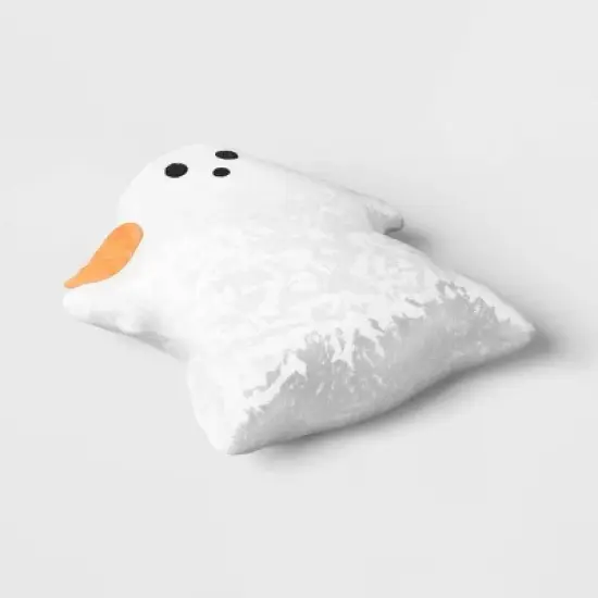 14"x12" Ghost Novelty Shaped Throw Pillow White - Hyde and EEK! Boutique&trade; image {2}