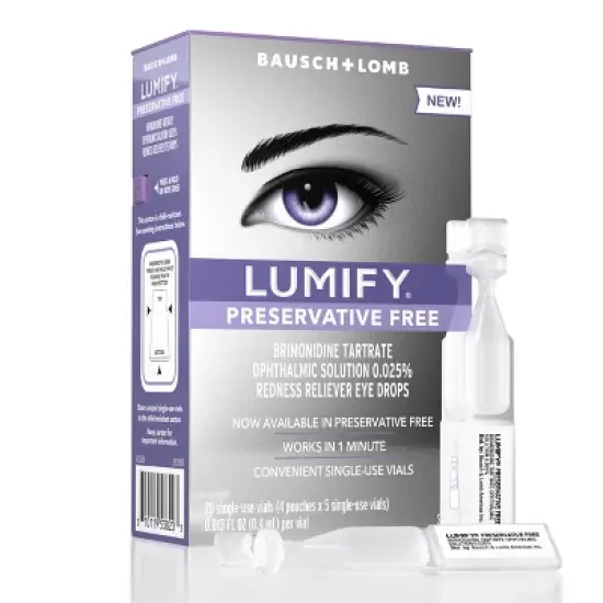 Lumify Eye Drops for Redness Relief - Preservative Free - 8ml/20ct image {7}
