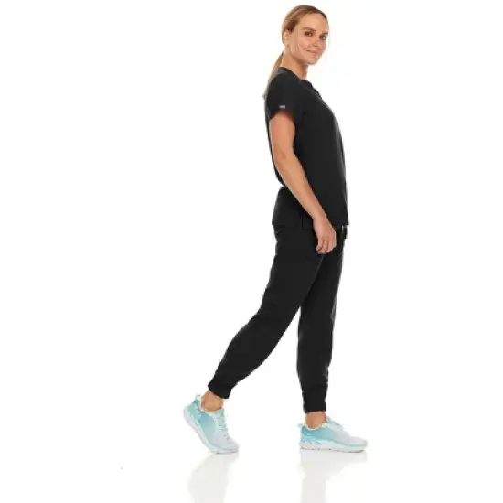 Hey Collection Womens Stretch V-Neck Jogger Scrubs Set, Medical Nursing Tops with Four Pocket Pants image {2}