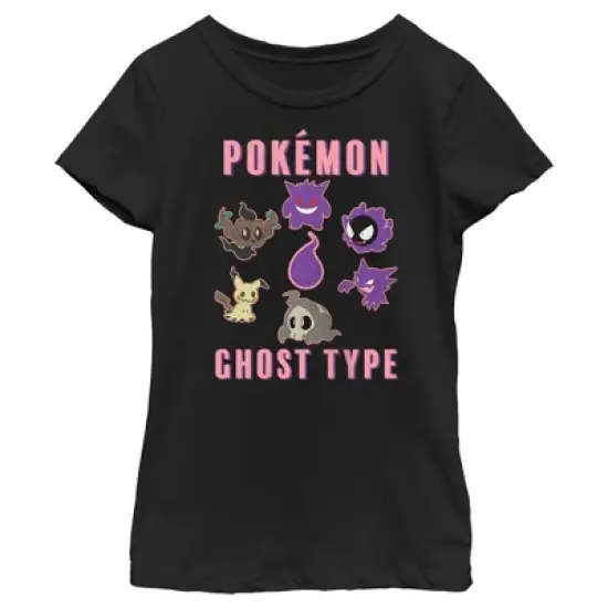 Girl's Pokemon Ghost Type Group T-Shirt image {3}