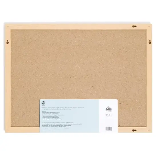U Brands 23"x17" Cork Bulletin Board with Wood Frame image {2}