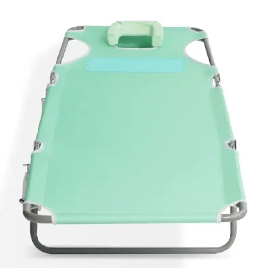 Ostrich Chaise Lounge Outdoor Lightweight Folding Adjustable Reclining Beach Chair for Tanning Pool Lake Patio Lawn Camping, Teal (2 Pack) image {4}