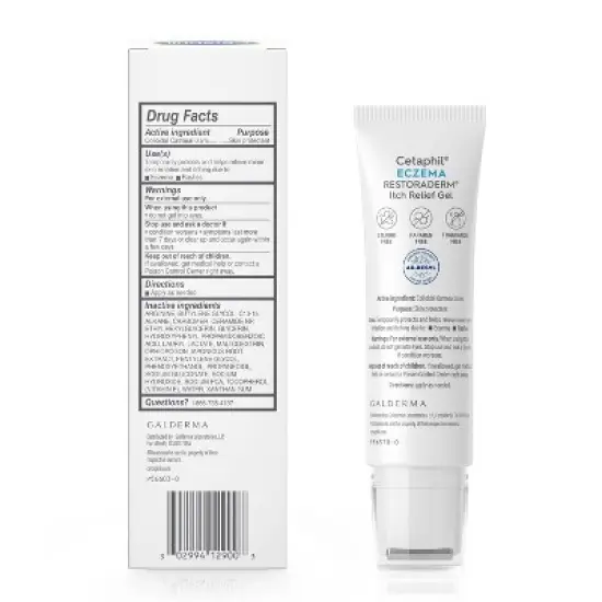 Cetaphil Eczema Restoraderm Itch Relief Gel Unscented - 2 fl oz image {4}