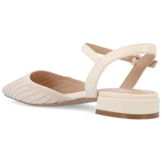 Journee Collection Womens Ansley Mary Jane Pointed Toe Flats image {6}