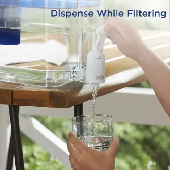 PUR PLUS 30-Cup Water Filter Dispenser System Smoke DS1810BA: PUR Filtration, BPA-Free, Dishwasher-Safe, Charcoal Gray image {6}