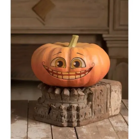 Bethany Lowe 6.75 In Smiley Jack Halloween Figurine , Lightweight Halloween Decor Vintage Style (1PC) image {2}