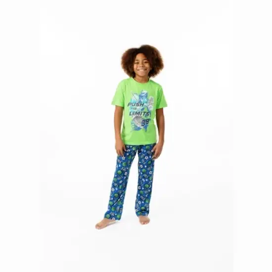 Sleep On It Boys Push Limits 2-Piece Pajama Sleep Pants Set image {1}
