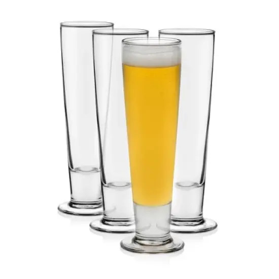 Libbey Stockholm Pilsner Beer Glasses, 14.5 ounce, Set of 4 image {7}