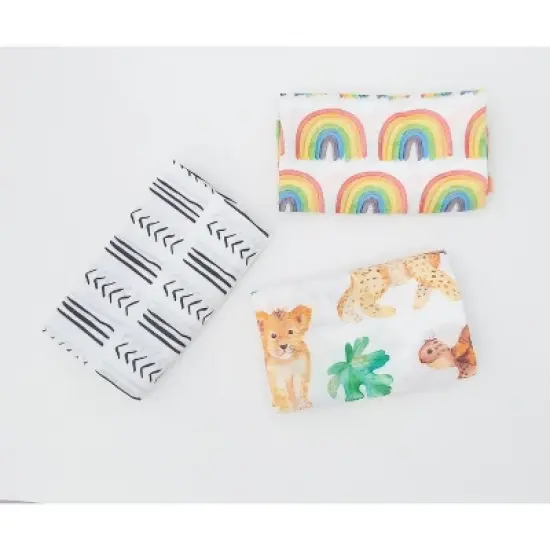 STINA & MAE Safari Life Organic Cotton Baby Blanket image {1}