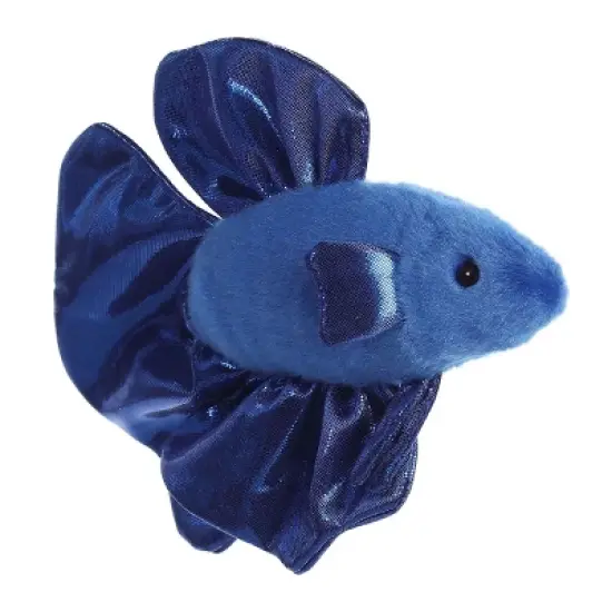 Aurora Small Finley Betta Fish Mini Flopsie Adorable Stuffed Animal Blue 8.5" image {2}