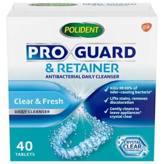Polident ProGuard and Retainer Denture Cleaner - 3pk image {4}