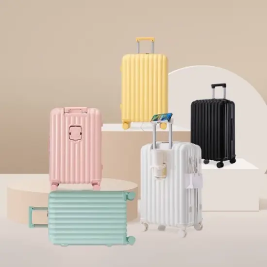 Dexmalle Luggage with Cup Holder & USB Port & Phone Holder image {1}