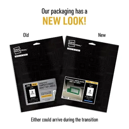 Avery PermaTrack Tamper-Evident Asset Tag Labels, 2" x 3-3/4", 64 Asset Tags (60538) image {1}