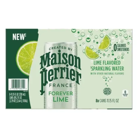 Maison Perrier Lime Sparkling Water - 8pk/11.15 fl oz Cans image {12}