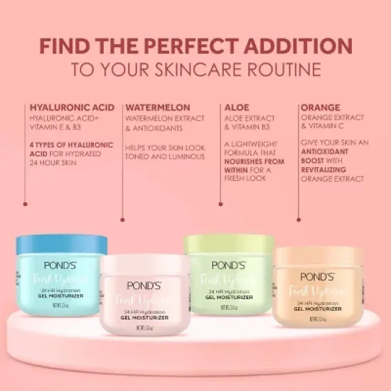 POND'S Gel Fruity HYDRA Watermelon Face Moisturizer - 3.4oz image {5}