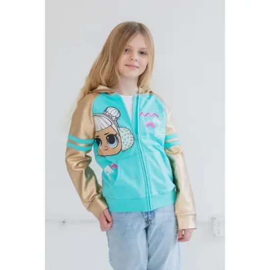 L.O.L. Surprise! Snow Angel French Terry Zip Up Hoodie Toddler to Big Kid image {4}