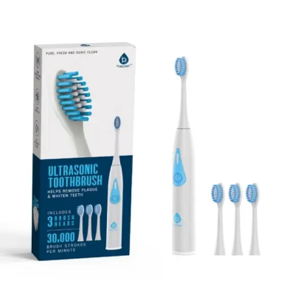 Pursonic Triple-Head Electric Tooth Wizard - 30,000 Strokes Per a Minute image {9}