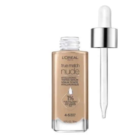L'Oreal Paris True Match Hyaluronic Tinted Serum Makeup Skincare Hybrid - 1 fl oz image {12}