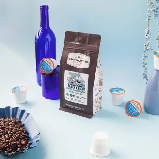 Fresh Roasted Coffee, Black Knight Decaf Blend, Whole Bean image {3}