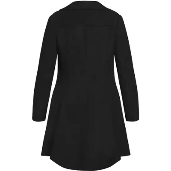 Women's Plus Size Olivia Coat - black | CITY CHIC image {6}