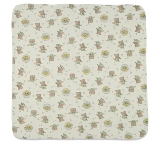 Star Wars The Child Baby Sleep N' Play Coverall Bib Blanket and Hat 4 Piece Outfit Set Newborn image {8}