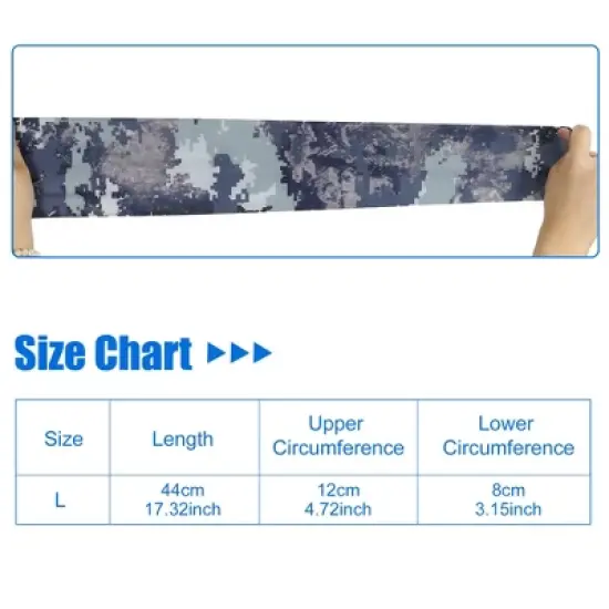 Unique Bargains Basketball Sports Camouflage Cooling Arm Elbow Compression Sleeve Army Green 1 Pair image {3}