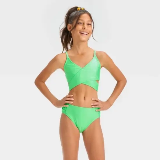 Girls' 'It&rsquo;s a Wrap' Solid Bikini Set - art class&trade; image {4}