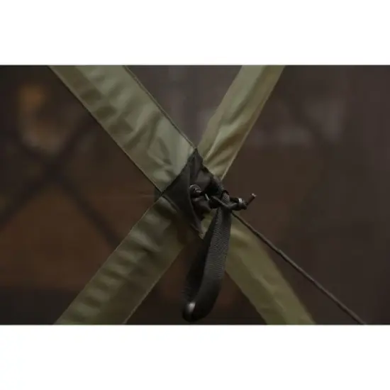 Gazelle GG500GR 4 Person 5 Sided Outdoor Portable Pop Up Water and UV Resistant Gazebo Screened Tent with Carry Bag and Stakes, Alpine Green image {3}