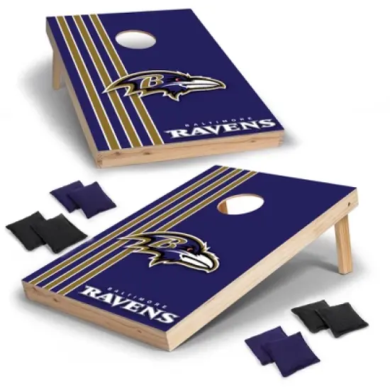 NFL Baltimore Ravens 2'x3' Wood Cornhole Set image {7}