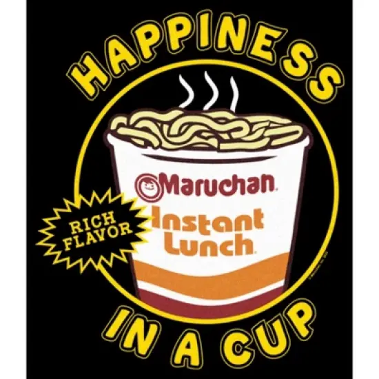 Junior's Maruchan Happiness in a Cup T-Shirt image {1}