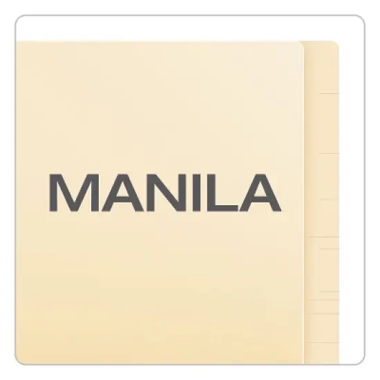 Pendaflex Manila Laminated End Tab Fastener Folders, 11-pt Manila, 0.75" Expansion, 1 Fastener, Letter Size, Manila Exterior, 50/Box image {5}