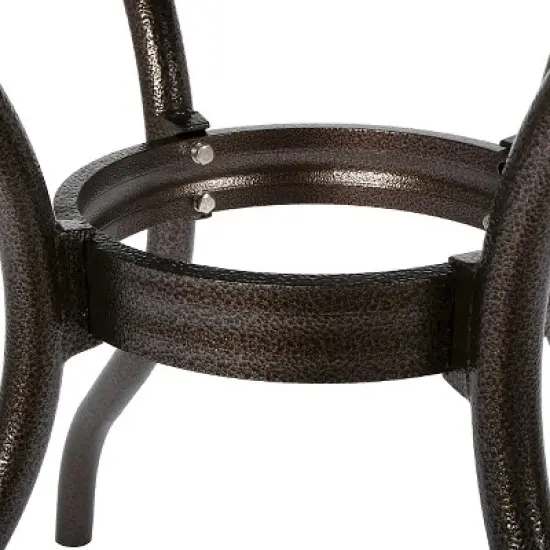 Phoenix Square Cast Aluminum Table - Hammered Bronze - Christopher Knight Home image {3}