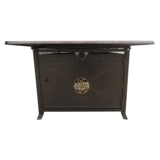 Outdoor Propane Aluminum Fire Pit with Scroll Design - AZ Patio Heaters image {1}