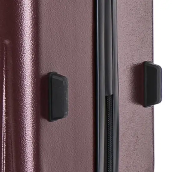 InUSA Drip Lightweight Hardside Large Checked Spinner Suitcase - Wine image {12}