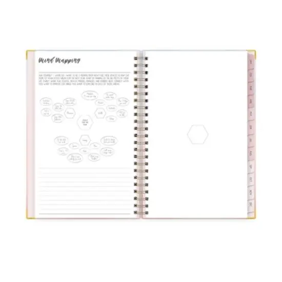 Ivory Paper Co 2024 Planner 5"x8" Weekly/Monthly Hard Cover Wirebound Mariah Dark image {8}