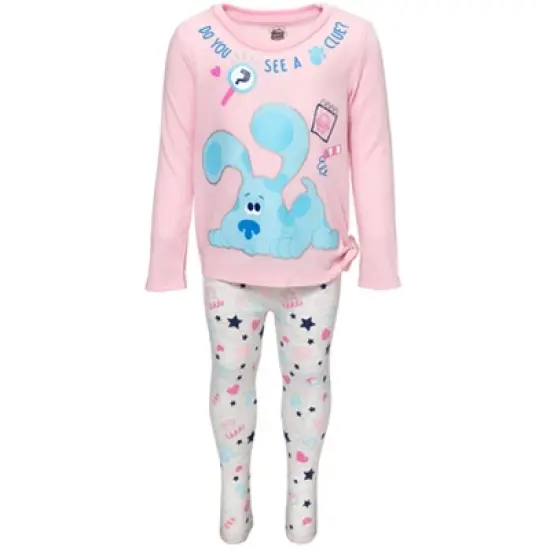 Blue's Clues & You! Girls Graphic T-Shirt and Leggings Outfit Set  image {3}