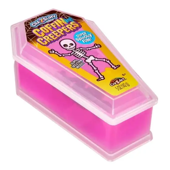Cra-Z-Slimy Halloween Coffin Pink Creepers: Creativity Set, Includes Slimes & Putties, 5oz Total, 2 Pieces image {4}