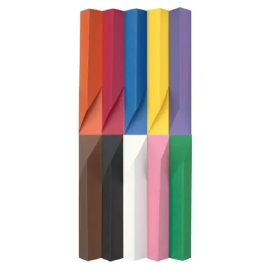 Prang Heavyweight Construction Paper, 10 Assorted Colors, 9" x 12", 500 Sheets image {1}