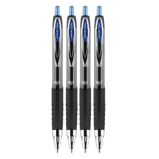 uni-ball 207 Signo RT Retractable Gel Pens Medium Point Blue Ink 615714 image {2}