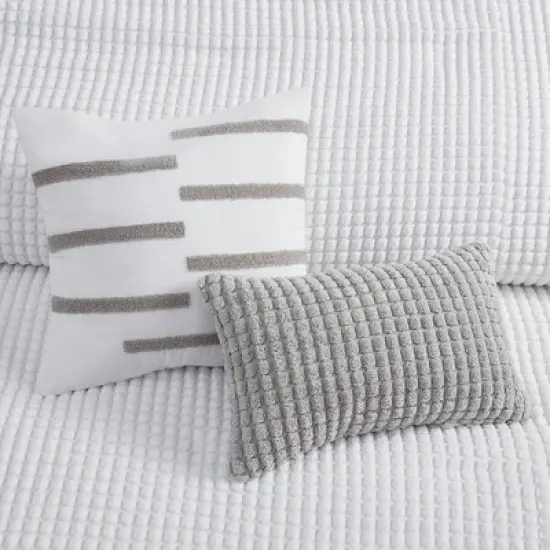 Easton Plush Clip Jacquard Duvet Cover Set image {9}