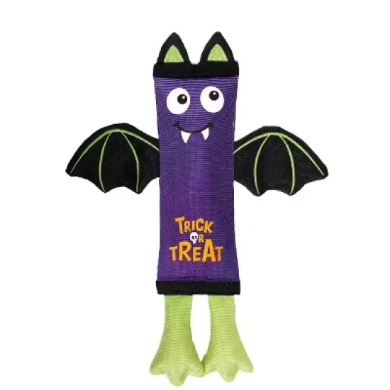 Allforpaws Happy Halloween Dog Toy Firehose Vampire Bat image {4}