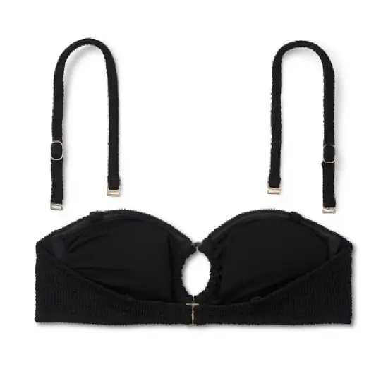 Women's Ribbed Textured O-Ring Bandeau Bikini Top - Wild Fable&trade; image {6}