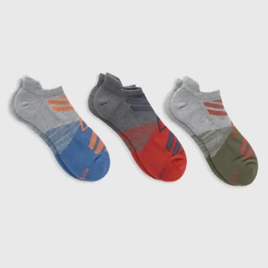 Hanes Premium Men's City Streets Triangle Explorer Heel Shield Socks 3pk - Purple 6-12 image {1}