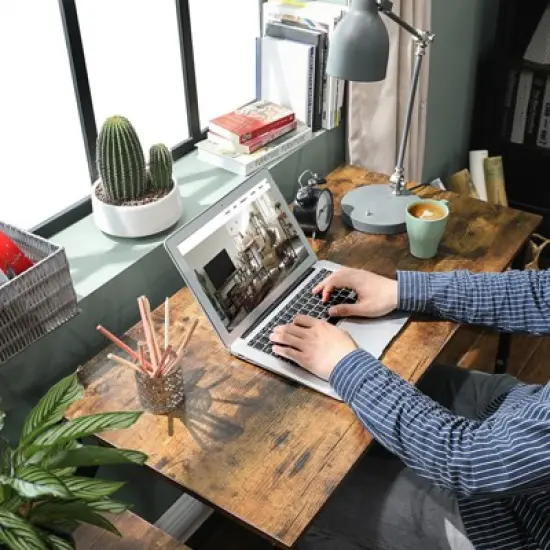 Computer Desk, Gaming Desk, Home Office Desk, Metal Frame image {2}