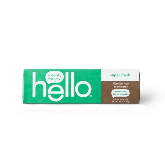 hello Super Fresh Fluoride Free Toothpaste - Natural Spearmint - 4.7oz image {11}