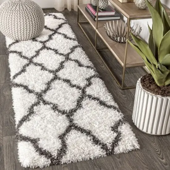 Marrakesh Shag Trellis Area Rug - JONATHAN Y  image {6}
