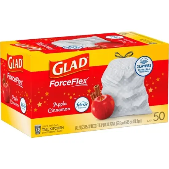 Glad Trash Bags - Apple Cinnamon - 13gal/50ct image {10}